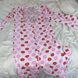 Sexy wine & dine sleepwear onesie